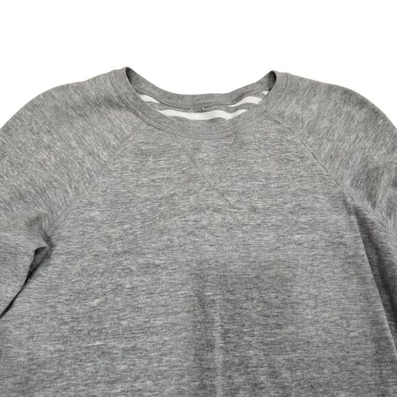 Lululemon Open Your Heart Reversible Sweatshirt Women's 6 Grey White Striped - Picture 5 of 8